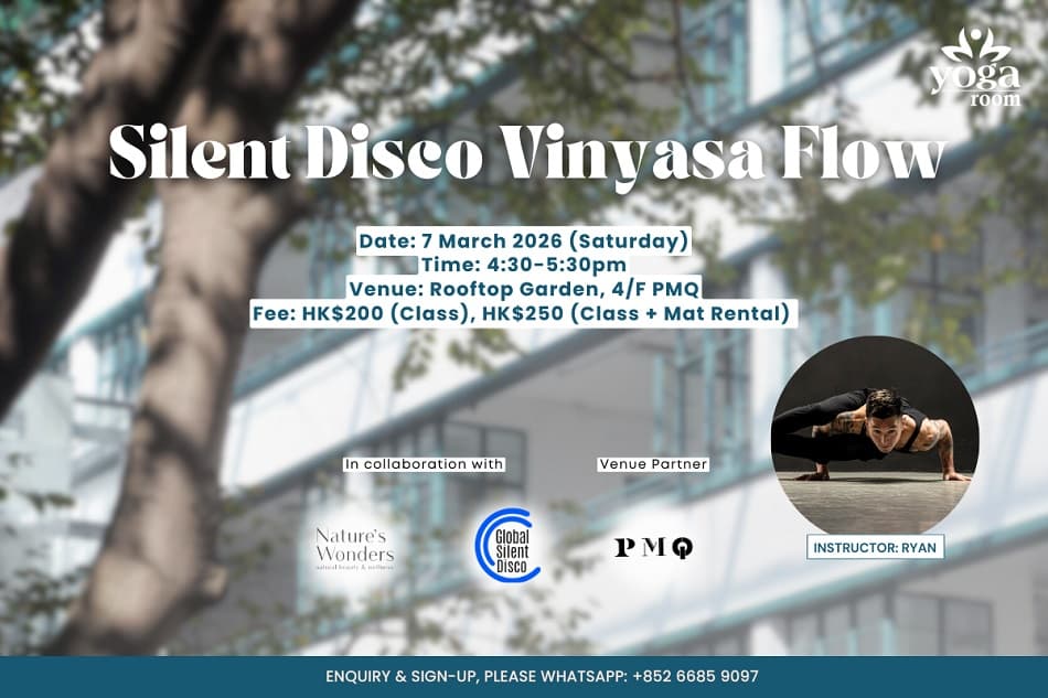 Silent Disco Vinyasa Flow at PMQ with Ryan